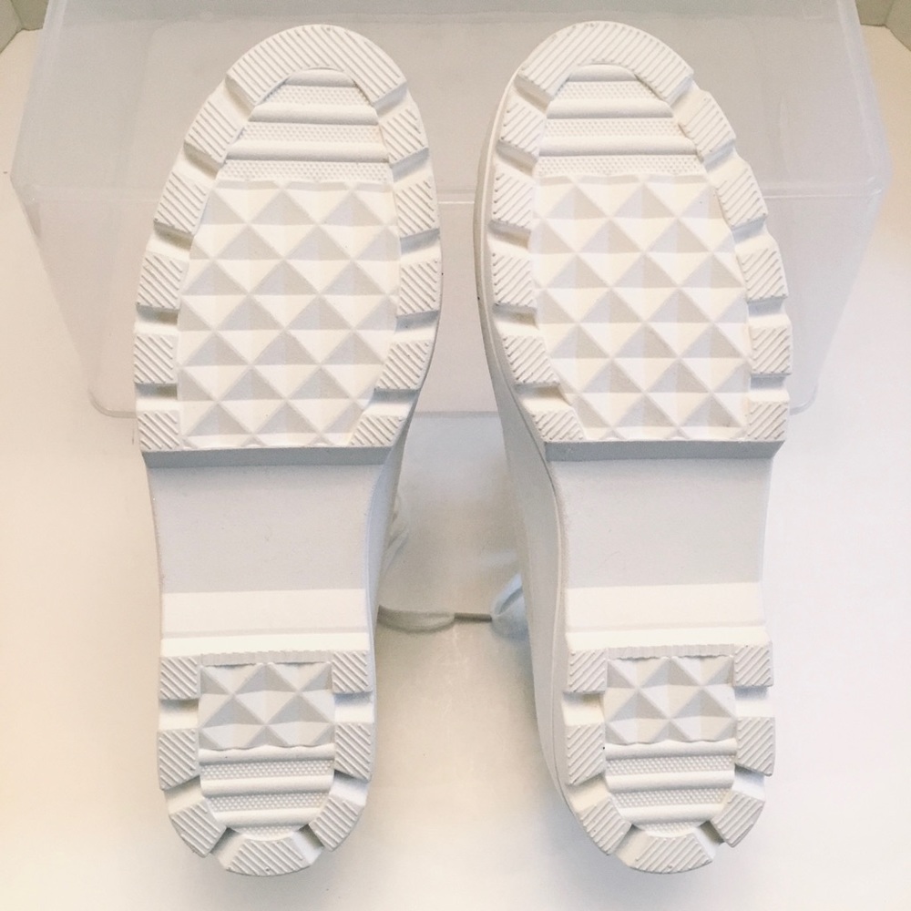 SINCERELY JULES VASCO White Canvas Platform Sneakers Low Cut Lace-up Size-10 NEW - Picture 12 of 15